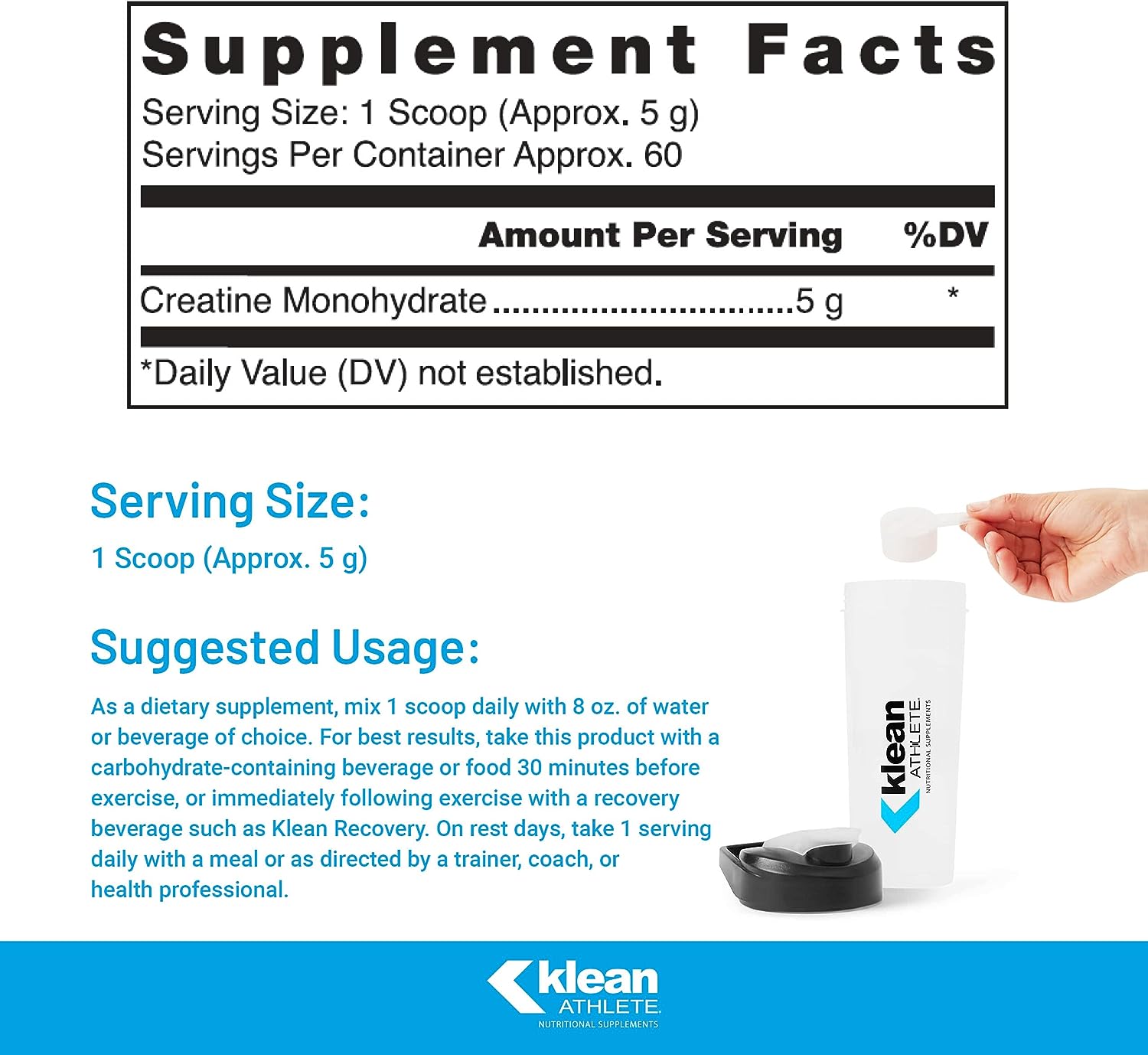 Klean Athlete Klean Creatine - Imagen 2
